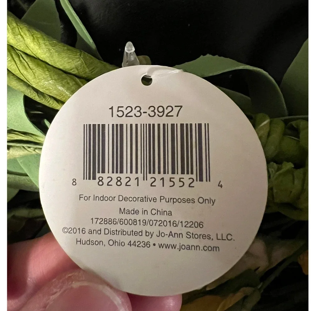 Wild Blooms Floral Wreath Home Decor 22in Yellow Orange New With Tags 1523-3927